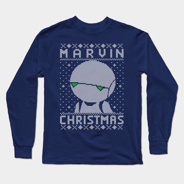 Marvin Christmas Long Sleeve T-Shirt by karlangas